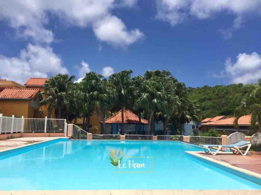 Hamo Cosy Piscine Proche Plage Sainte-Anne Bagian luar foto